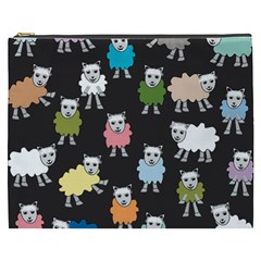 Sheep Cartoon Colorful Cosmetic Bag (xxxl)  by Amaryn4rt