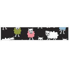 Sheep Cartoon Colorful Flano Scarf (large) by Amaryn4rt