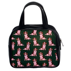 Dog Animal Pattern Classic Handbags (2 Sides)