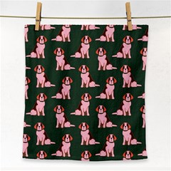 Dog Animal Pattern Face Towel by Amaryn4rt