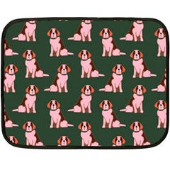 Dog Animal Pattern Fleece Blanket (mini)