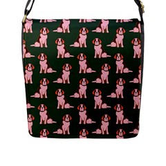 Dog Animal Pattern Flap Messenger Bag (l)  by Amaryn4rt