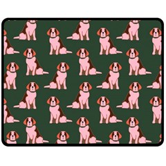 Dog Animal Pattern Double Sided Fleece Blanket (medium)  by Amaryn4rt