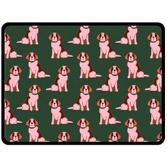 Dog Animal Pattern Double Sided Fleece Blanket (large)  by Amaryn4rt