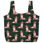 Dog Animal Pattern Full Print Recycle Bags (L)  Front