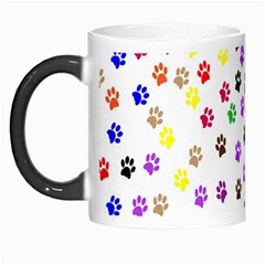 Paw Prints Background Morph Mugs