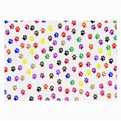 Paw Prints Background Large Glasses Cloth (2-side)