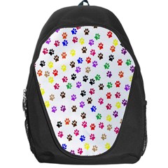 Paw Prints Background Backpack Bag