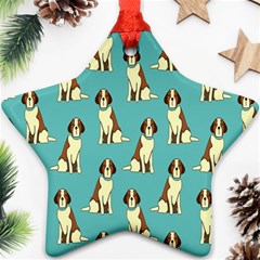 Dog Animal Pattern Ornament (star) by Amaryn4rt