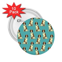 Dog Animal Pattern 2 25  Buttons (10 Pack) 