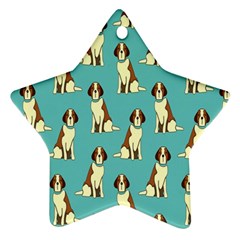 Dog Animal Pattern Star Ornament (two Sides) by Amaryn4rt