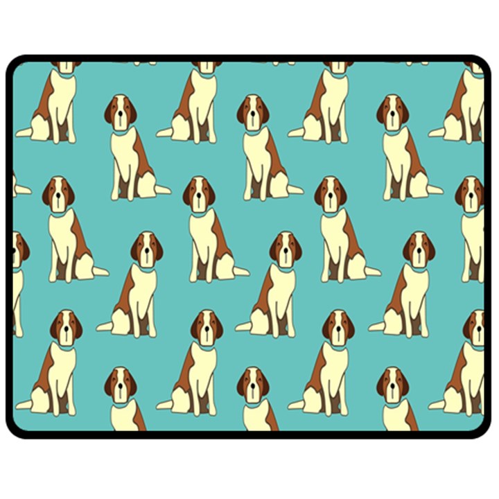 Dog Animal Pattern Fleece Blanket (Medium) 