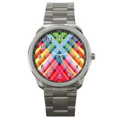 Graphics Colorful Colors Wallpaper Graphic Design Sport Metal Watch by Amaryn4rt