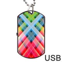 Graphics Colorful Colors Wallpaper Graphic Design Dog Tag Usb Flash (two Sides) by Amaryn4rt