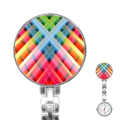 Graphics Colorful Colors Wallpaper Graphic Design Stainless Steel Nurses Watch by Amaryn4rt