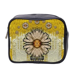 Power To The Big Flower Mini Toiletries Bag 2-side by pepitasart