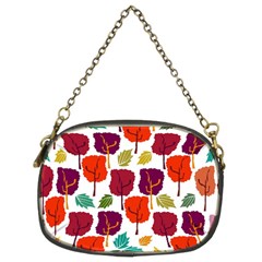 Tree Pattern Background Chain Purses (two Sides) 