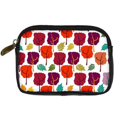 Tree Pattern Background Digital Camera Cases