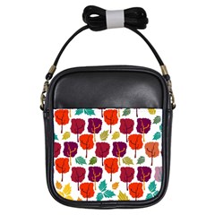 Tree Pattern Background Girls Sling Bags by Amaryn4rt