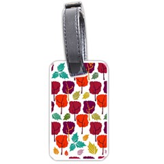 Tree Pattern Background Luggage Tags (one Side)  by Amaryn4rt