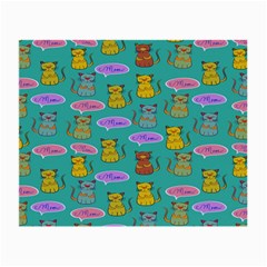 Meow Cat Pattern Small Glasses Cloth (2-side)