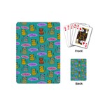 Meow Cat Pattern Playing Cards (Mini)  Back