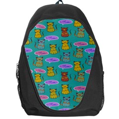 Meow Cat Pattern Backpack Bag by Amaryn4rt