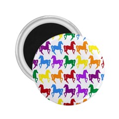 Colorful Horse Background Wallpaper 2 25  Magnets by Amaryn4rt