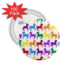 Colorful Horse Background Wallpaper 2 25  Buttons (100 Pack) 