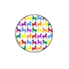 Colorful Horse Background Wallpaper Hat Clip Ball Marker by Amaryn4rt