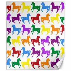 Colorful Horse Background Wallpaper Canvas 20  X 24   by Amaryn4rt