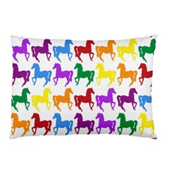 Colorful Horse Background Wallpaper Pillow Case by Amaryn4rt