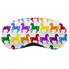 Colorful Horse Background Wallpaper Sleeping Masks by Amaryn4rt