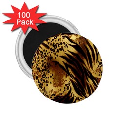 Stripes Tiger Pattern Safari Animal Print 2 25  Magnets (100 Pack)  by Amaryn4rt