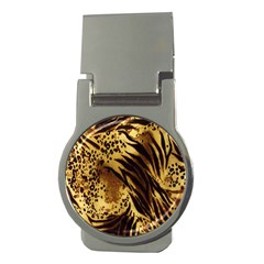 Stripes Tiger Pattern Safari Animal Print Money Clips (round)  by Amaryn4rt