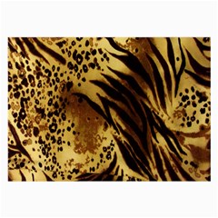 Stripes Tiger Pattern Safari Animal Print Large Glasses Cloth (2-side) by Amaryn4rt