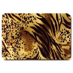 Stripes Tiger Pattern Safari Animal Print Large Doormat  by Amaryn4rt