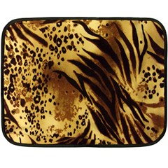 Stripes Tiger Pattern Safari Animal Print Double Sided Fleece Blanket (mini)  by Amaryn4rt