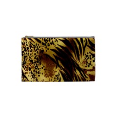 Stripes Tiger Pattern Safari Animal Print Cosmetic Bag (small)  by Amaryn4rt