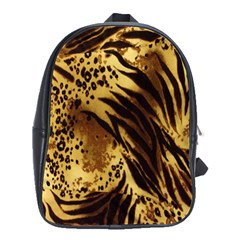 Stripes Tiger Pattern Safari Animal Print School Bags(large)  by Amaryn4rt