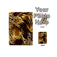 Stripes Tiger Pattern Safari Animal Print Playing Cards 54 (mini)  by Amaryn4rt