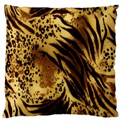 Stripes Tiger Pattern Safari Animal Print Large Cushion Case (one Side) by Amaryn4rt