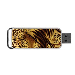 Stripes Tiger Pattern Safari Animal Print Portable Usb Flash (one Side) by Amaryn4rt