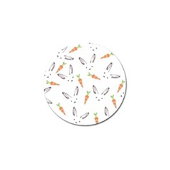 Rabbit Carrot Pattern Weft Step Golf Ball Marker by Amaryn4rt