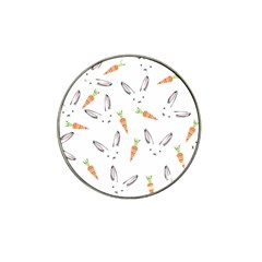 Rabbit Carrot Pattern Weft Step Hat Clip Ball Marker by Amaryn4rt