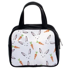 Rabbit Carrot Pattern Weft Step Classic Handbags (2 Sides) by Amaryn4rt