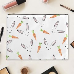 Rabbit Carrot Pattern Weft Step Cosmetic Bag (xl) by Amaryn4rt