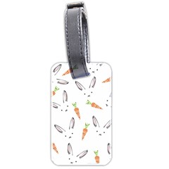 Rabbit Carrot Pattern Weft Step Luggage Tags (two Sides) by Amaryn4rt