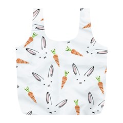 Rabbit Carrot Pattern Weft Step Full Print Recycle Bags (l) 