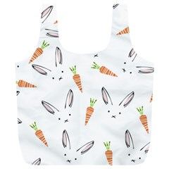 Rabbit Carrot Pattern Weft Step Full Print Recycle Bags (l)  by Amaryn4rt